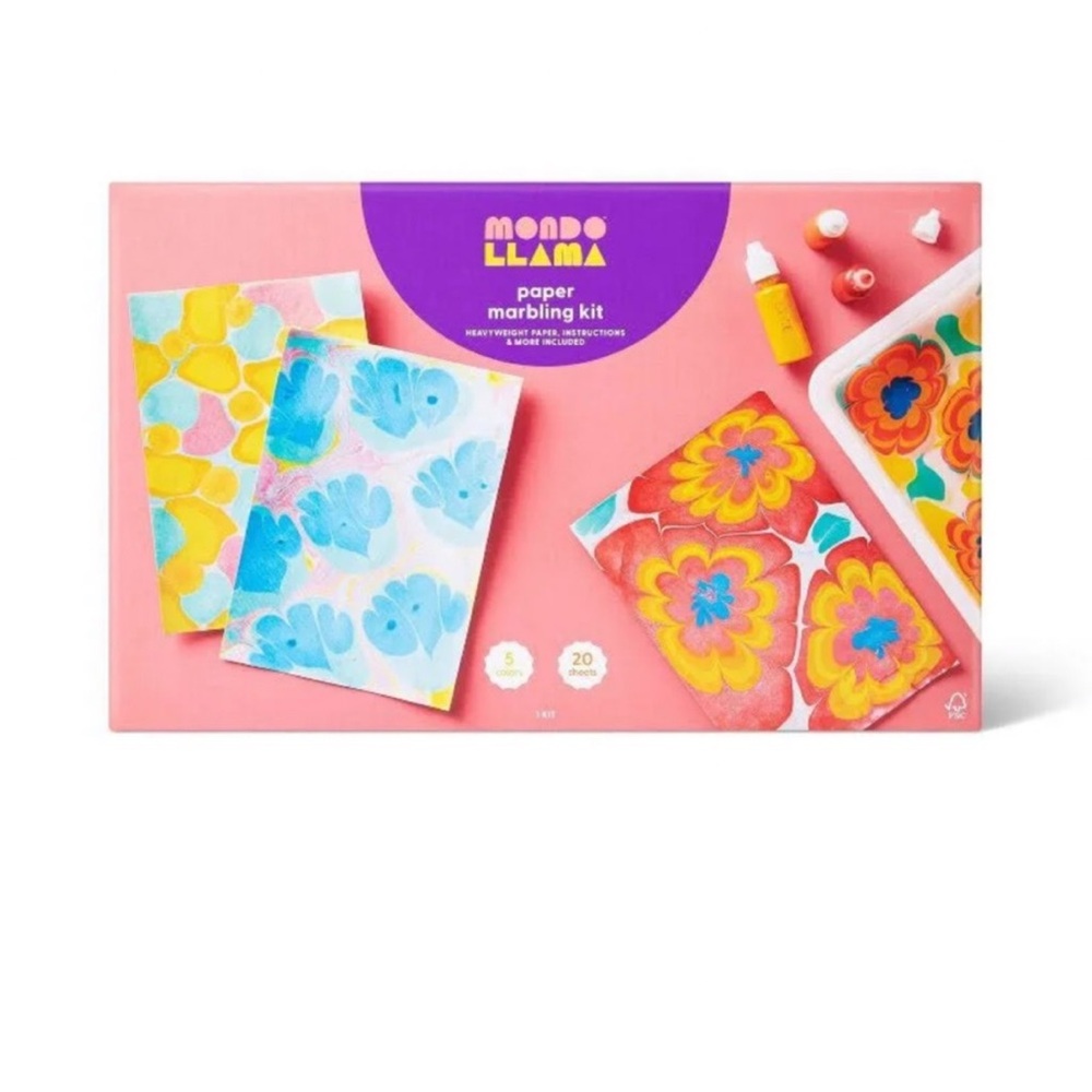 Mondo Llama Paper Marbling Kit - Arts and Crafts
